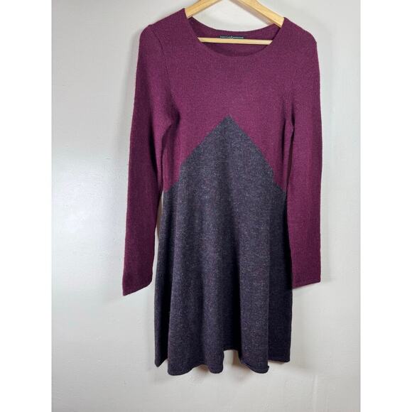 Peruvian Collection Dresses & Skirts - Peruvian Connection Alpaca Blend A Line Sweater Dress  Size Medium Burgundy